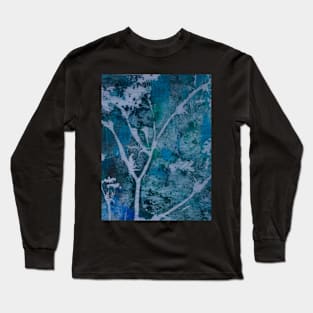 Emotional release Reiki Floral Blue Moods Long Sleeve T-Shirt